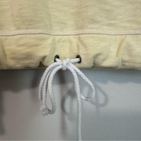 Maurices Long-Sleeve Lace-Up Pullover Sweatshirt Drawstring Hem Gray Trim Size M - Picture 7 of 16